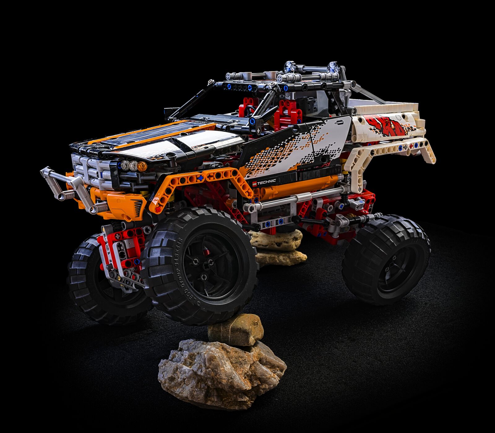 Sony a6300 + Sigma 30mm F2.8 EX DN sample photo. Monster truck, lego technic photography