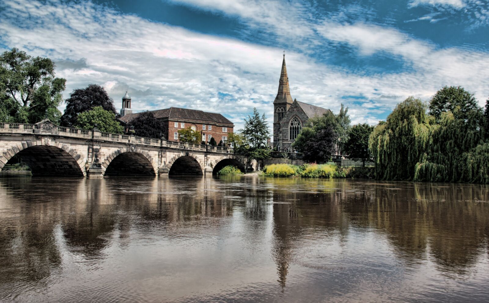 Canon EOS 550D (EOS Rebel T2i / EOS Kiss X4) sample photo. Shrewsbury, english bridge, bridge photography