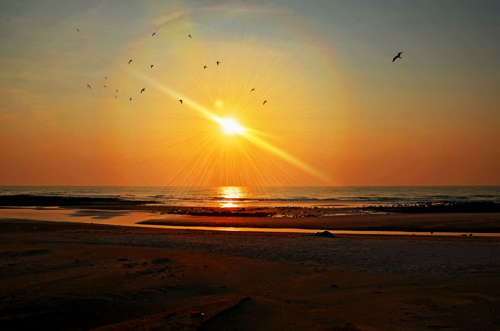 Nikon D7000 sample photo. Sunset, sea, beach photography