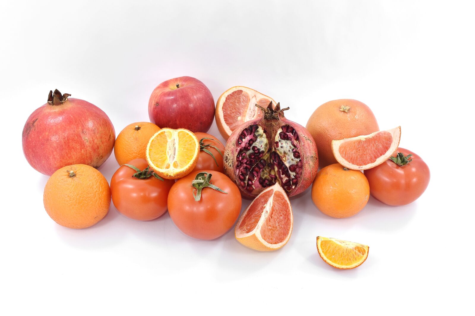 Nikon D5500 sample photo. Apple, citrus, fruit, grapefruit photography