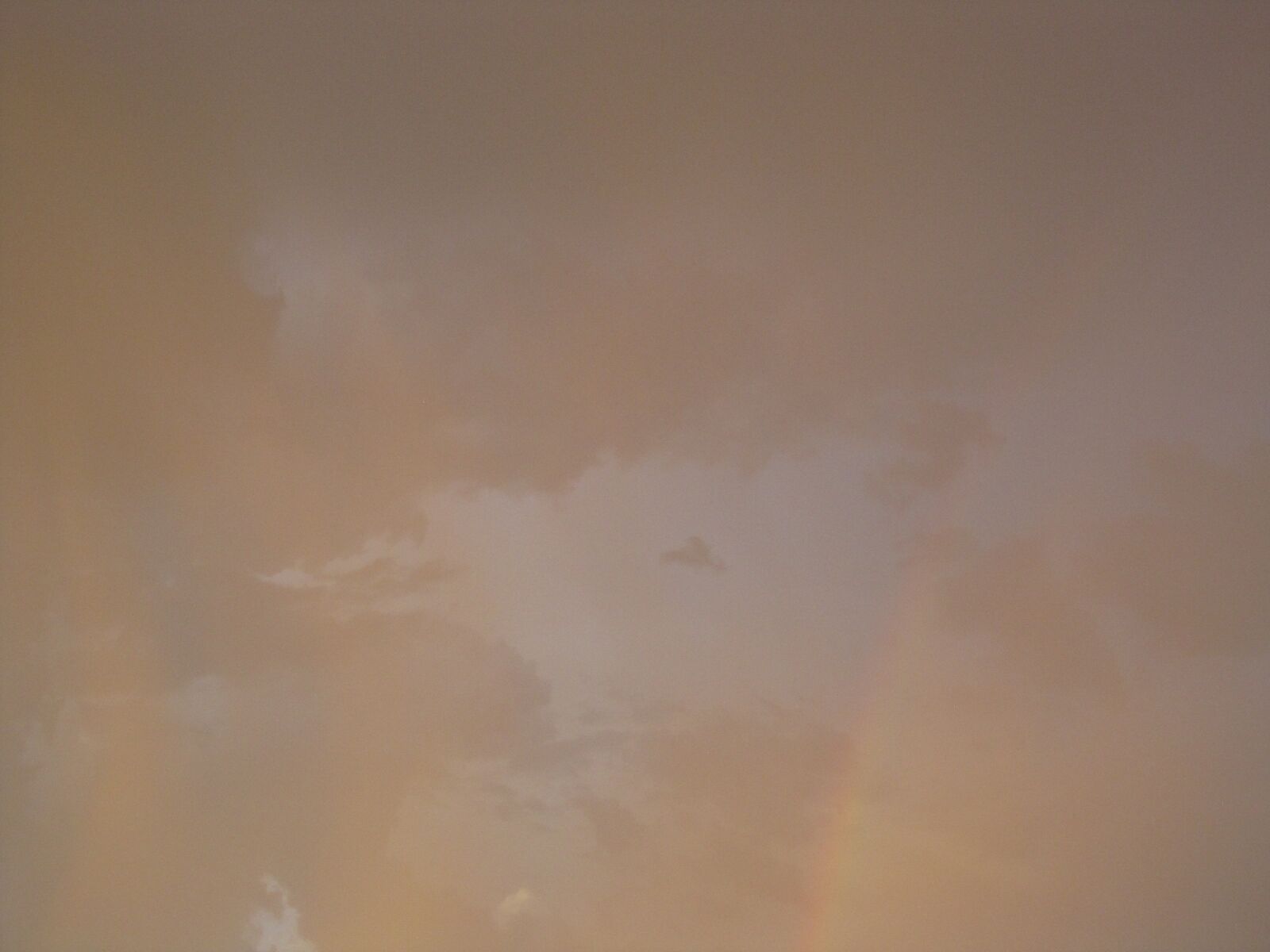 Canon PowerShot SX20 IS sample photo. Sky, clouds, rainbow photography