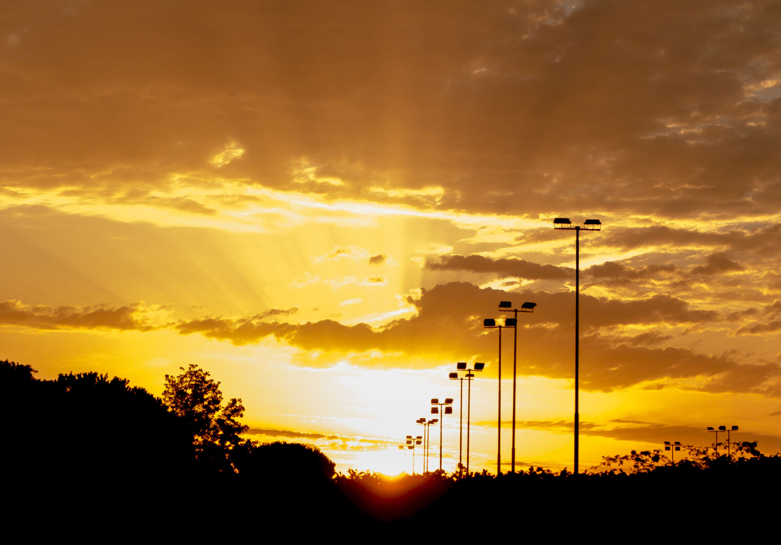 Fujifilm X10 sample photo. Street, lights, during, sunset photography