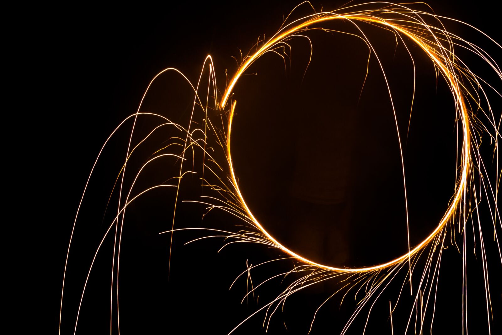 Canon EOS 60D + Canon EF 50mm F1.8 II sample photo. Light painting, circle, light photography