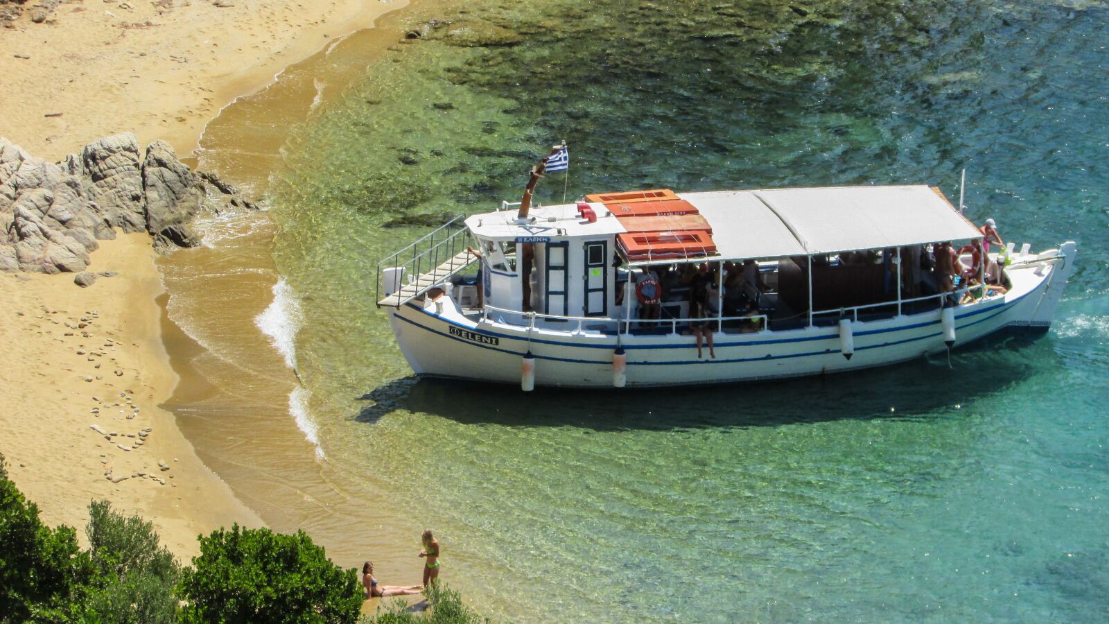 Canon PowerShot SX400 IS sample photo. Greece, skiathos, diamanti beach photography