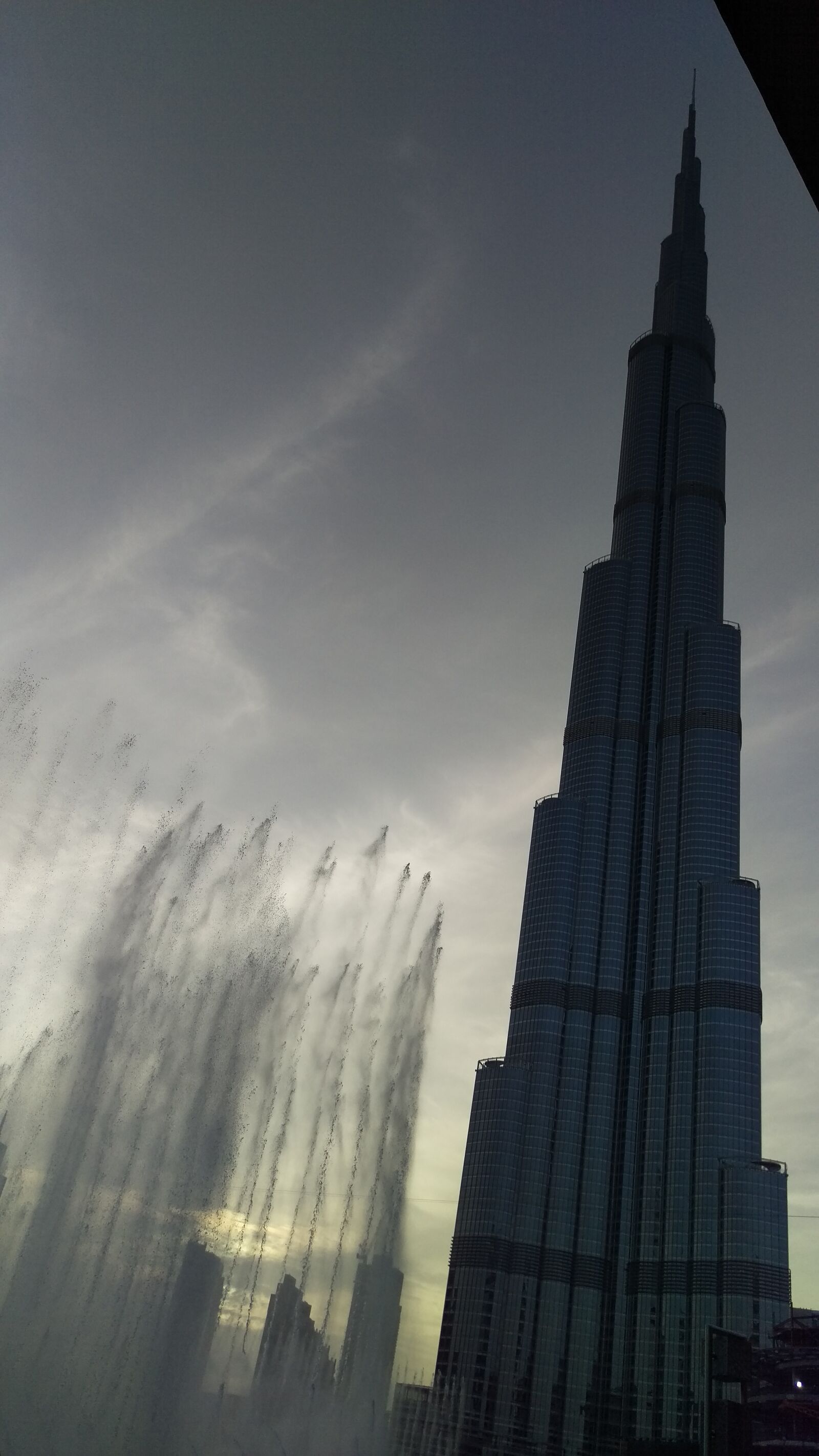 HTC ONE M9 sample photo. Burj, khalifa, fountain, skyscraper photography