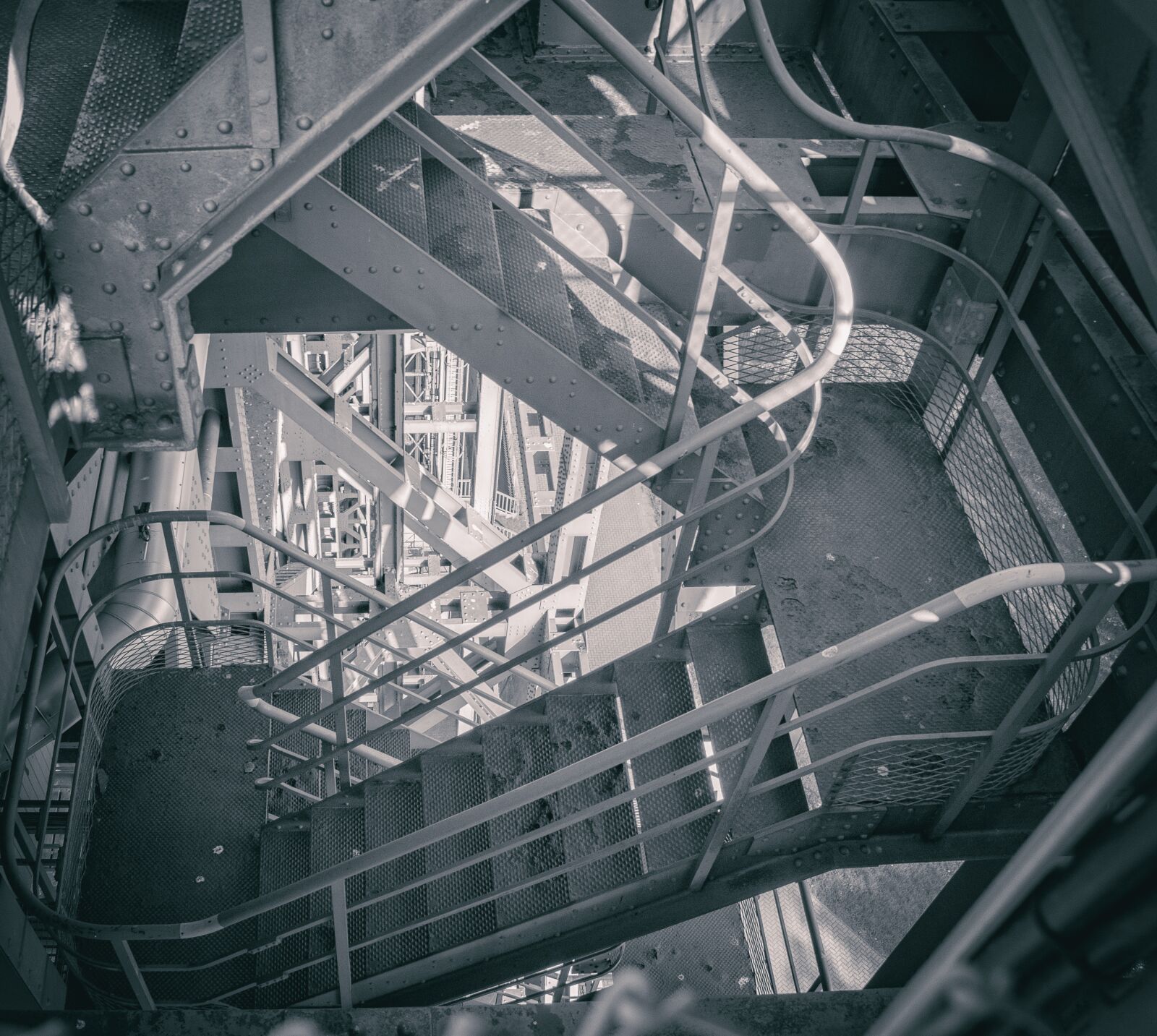 Nikon D5300 sample photo. Stairs, steel, industry photography