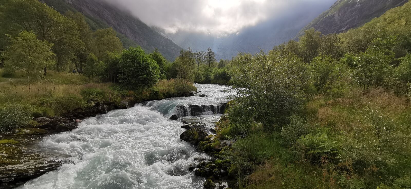 HUAWEI P30 sample photo. Norway, cascade, forest photography