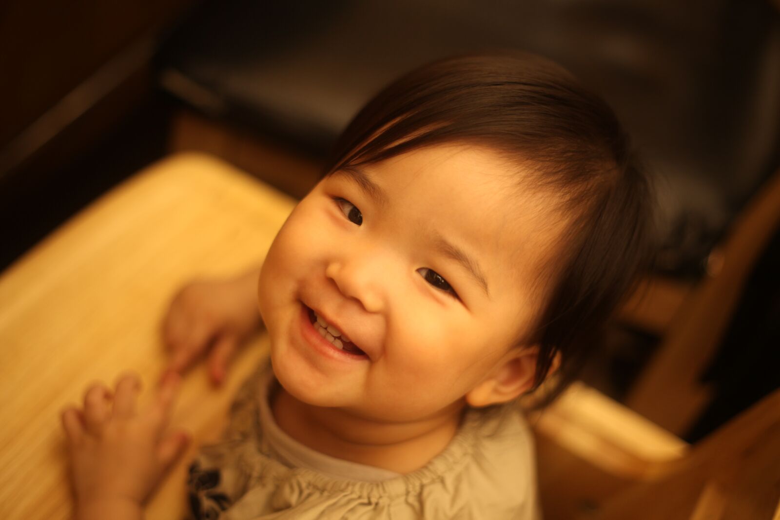 Canon EOS 5D Mark II sample photo. Baby, smile, daughter photography