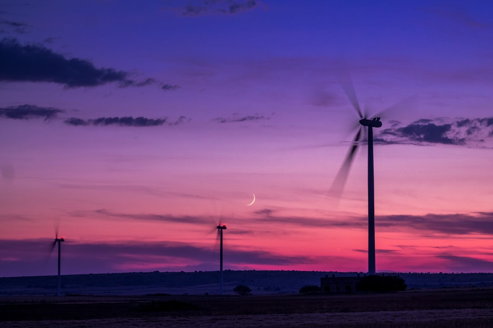 Canon EOS 1100D (EOS Rebel T3 / EOS Kiss X50) sample photo. Wind farm, wind, sunset photography