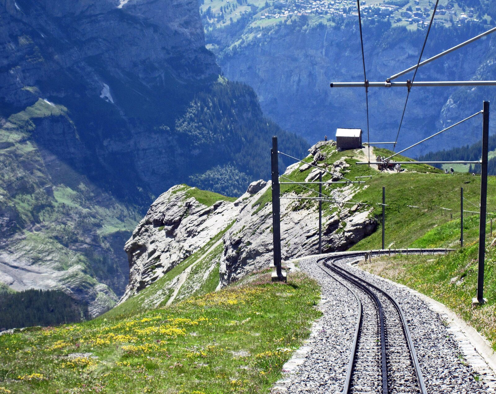 Canon PowerShot SD780 IS (Digital IXUS 100 IS / IXY Digital 210 IS) sample photo. Switzerland, jungfrau railway, descent photography