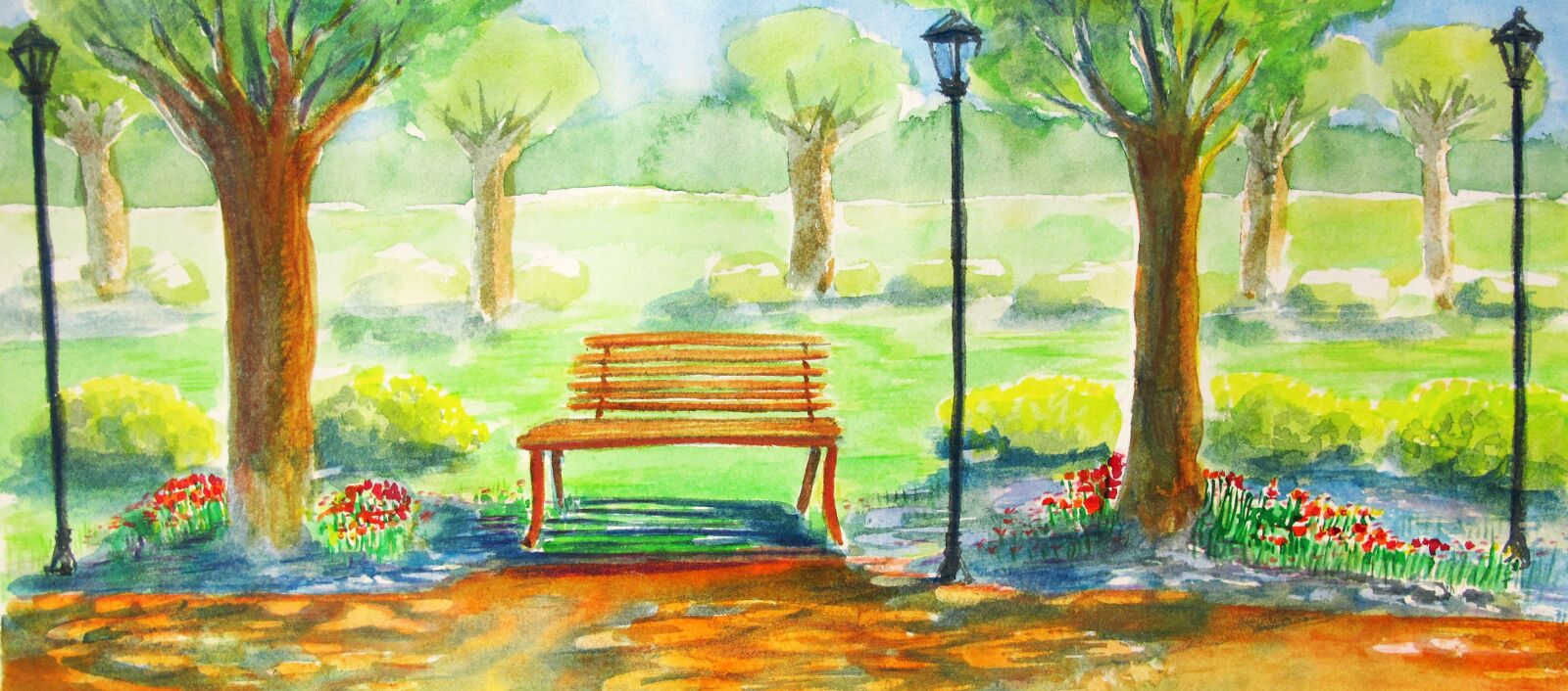 Canon PowerShot G11 sample photo. Park, summer, watercolor photography
