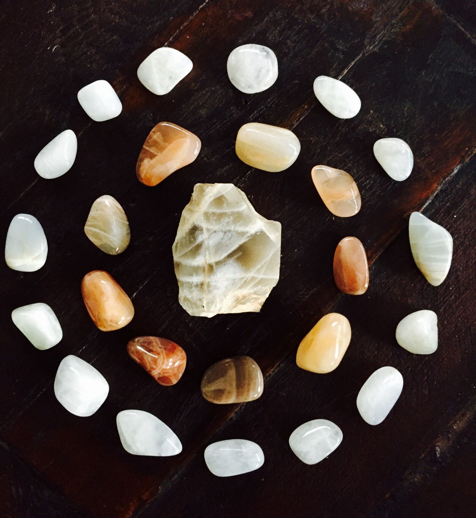 Apple iPhone 6 sample photo. Moonstone, gemstone, mandala photography
