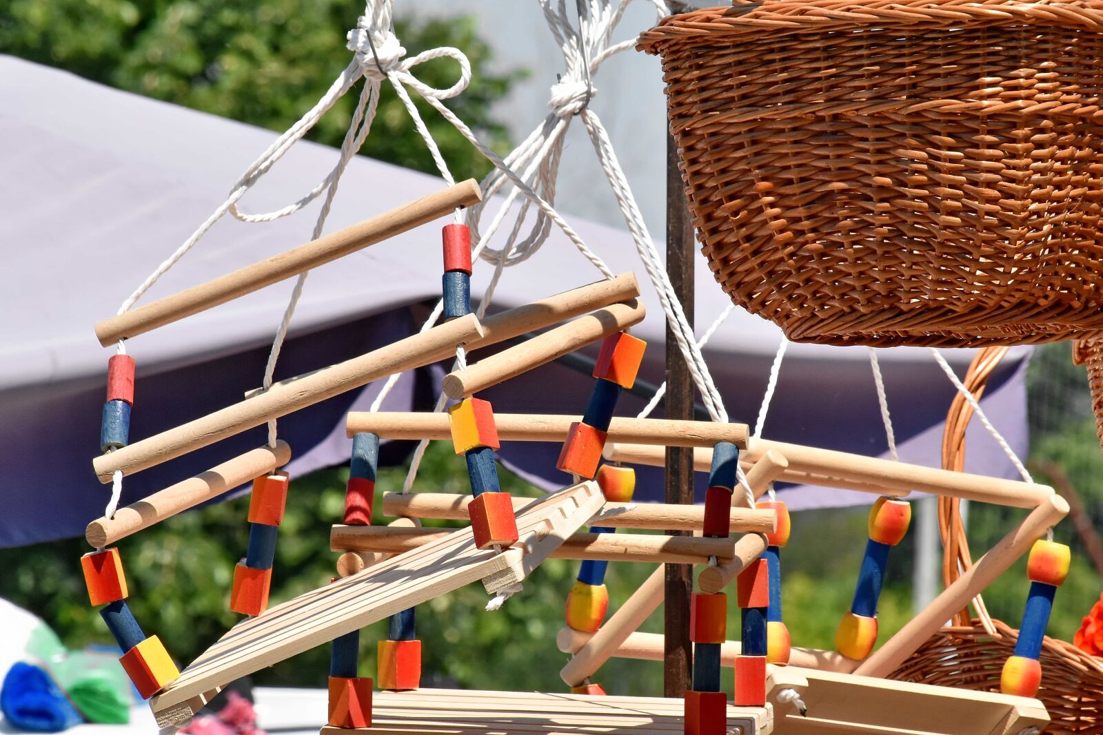 Nikon D5500 sample photo. Swing, toyshop, wicker basket photography