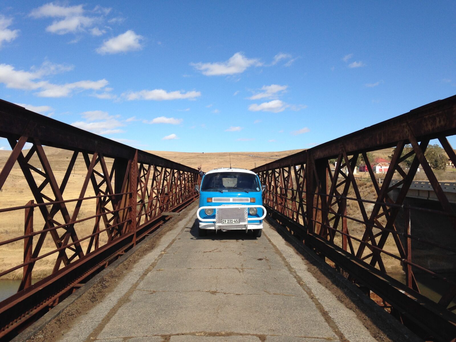iPhone 5 back camera 4.12mm f/2.4 sample photo. Bridge, vw, blue photography