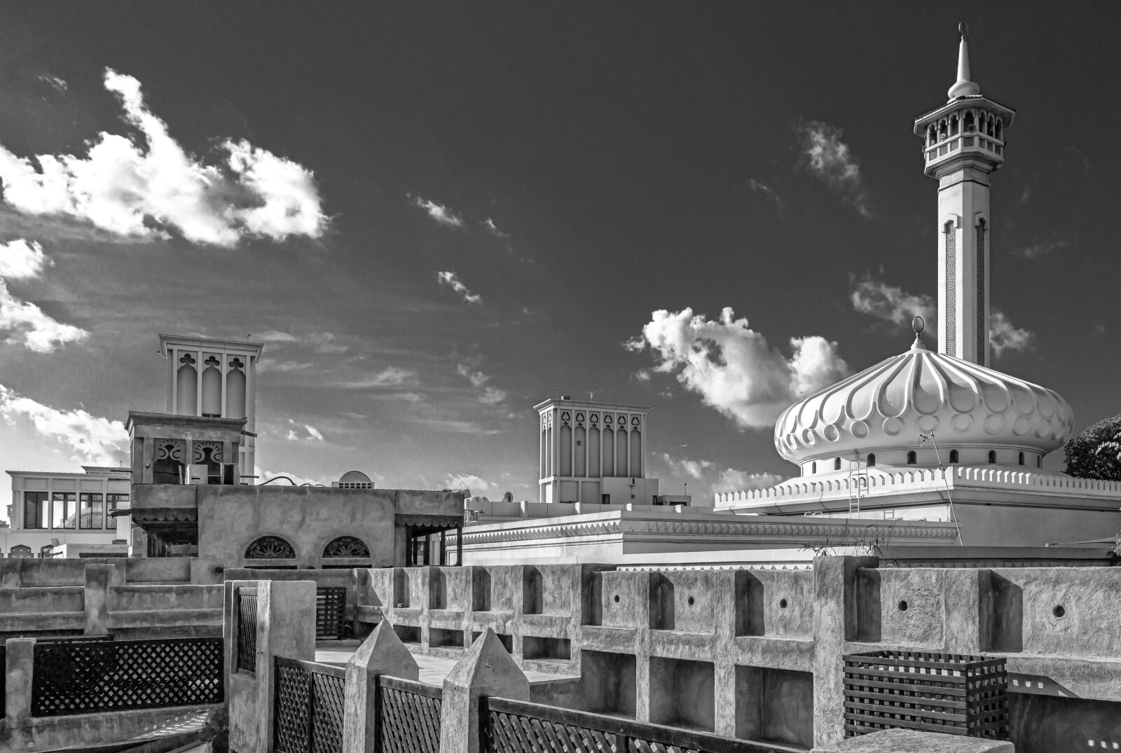 Canon EOS 6D + Canon EF 24-105mm F4L IS USM sample photo. Black and white, mosque photography