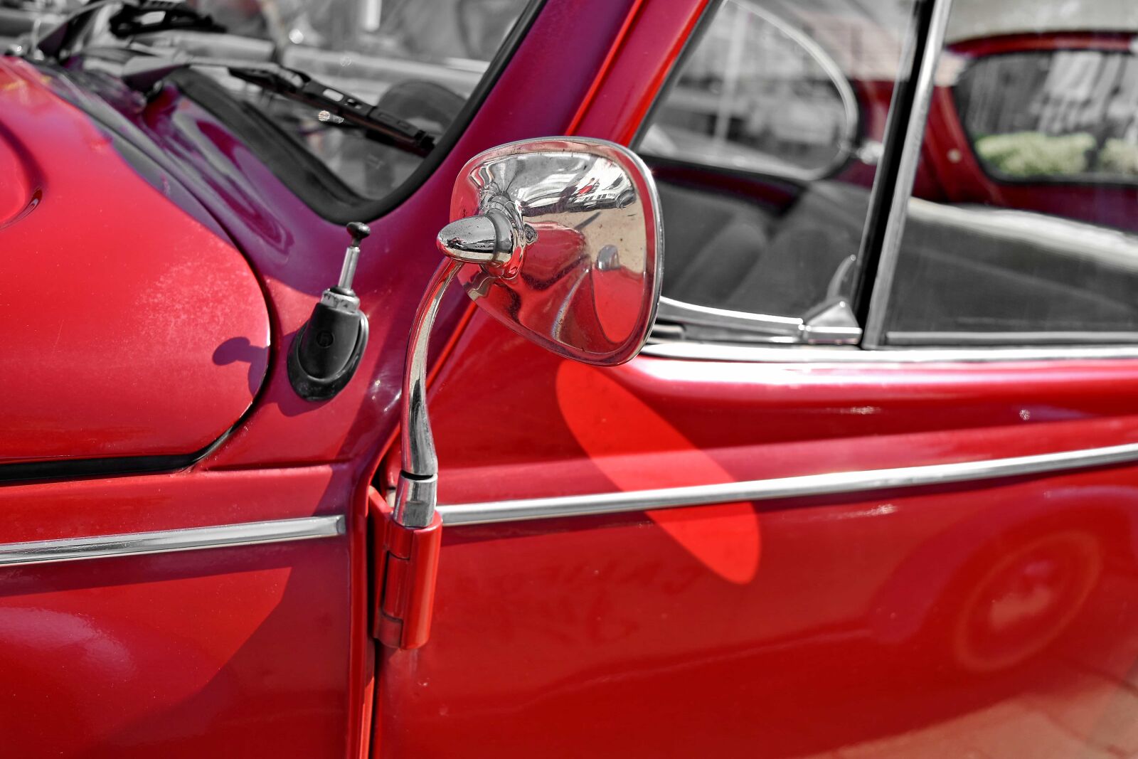 Nikon D5500 sample photo. Metallic, mirror, red, vehicle photography