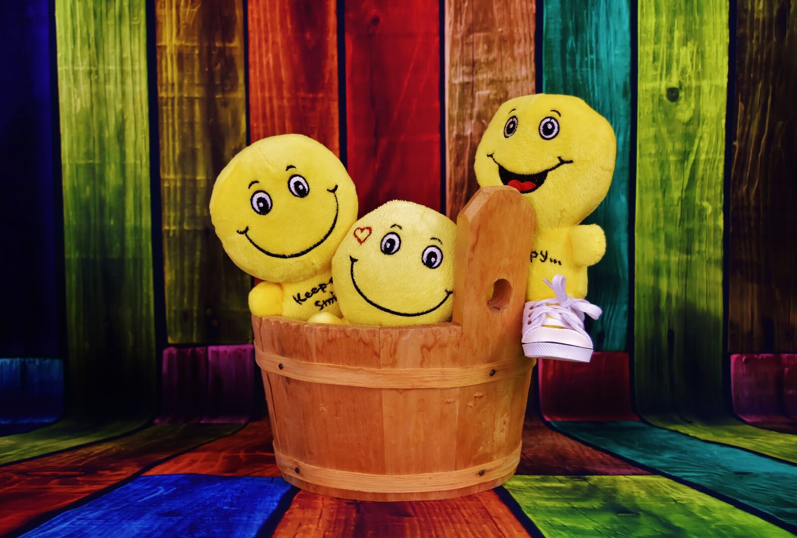 Nikon D7200 sample photo. Smilies, funny, wooden tub photography