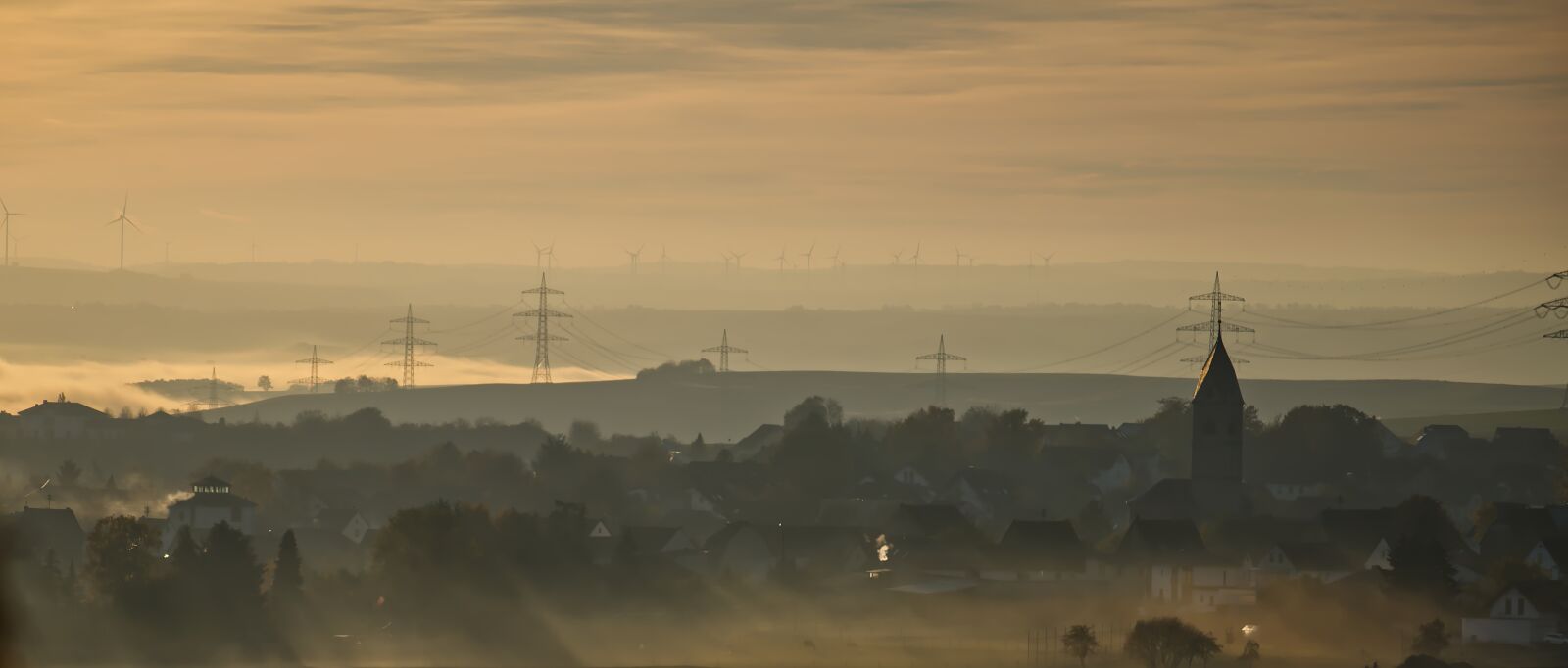 Nikon D5500 sample photo. Place, village, fog photography