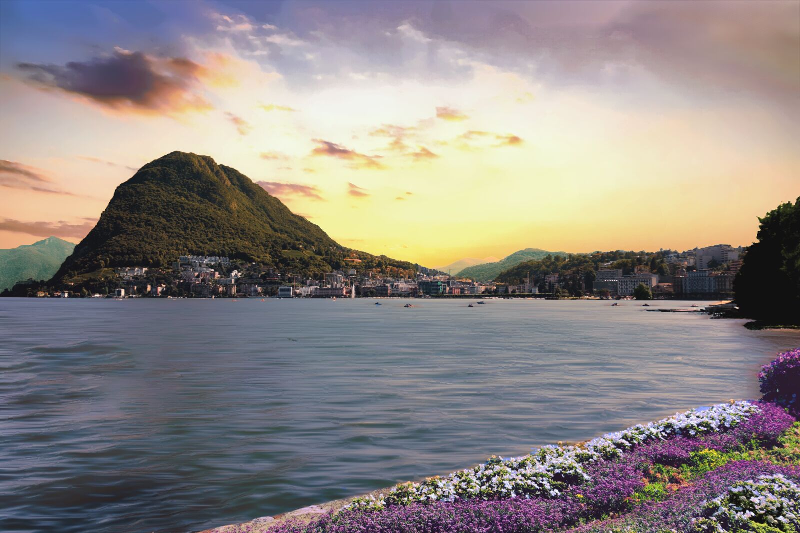 Canon EOS 7D Mark II sample photo. Lugano, lake, switzerland photography