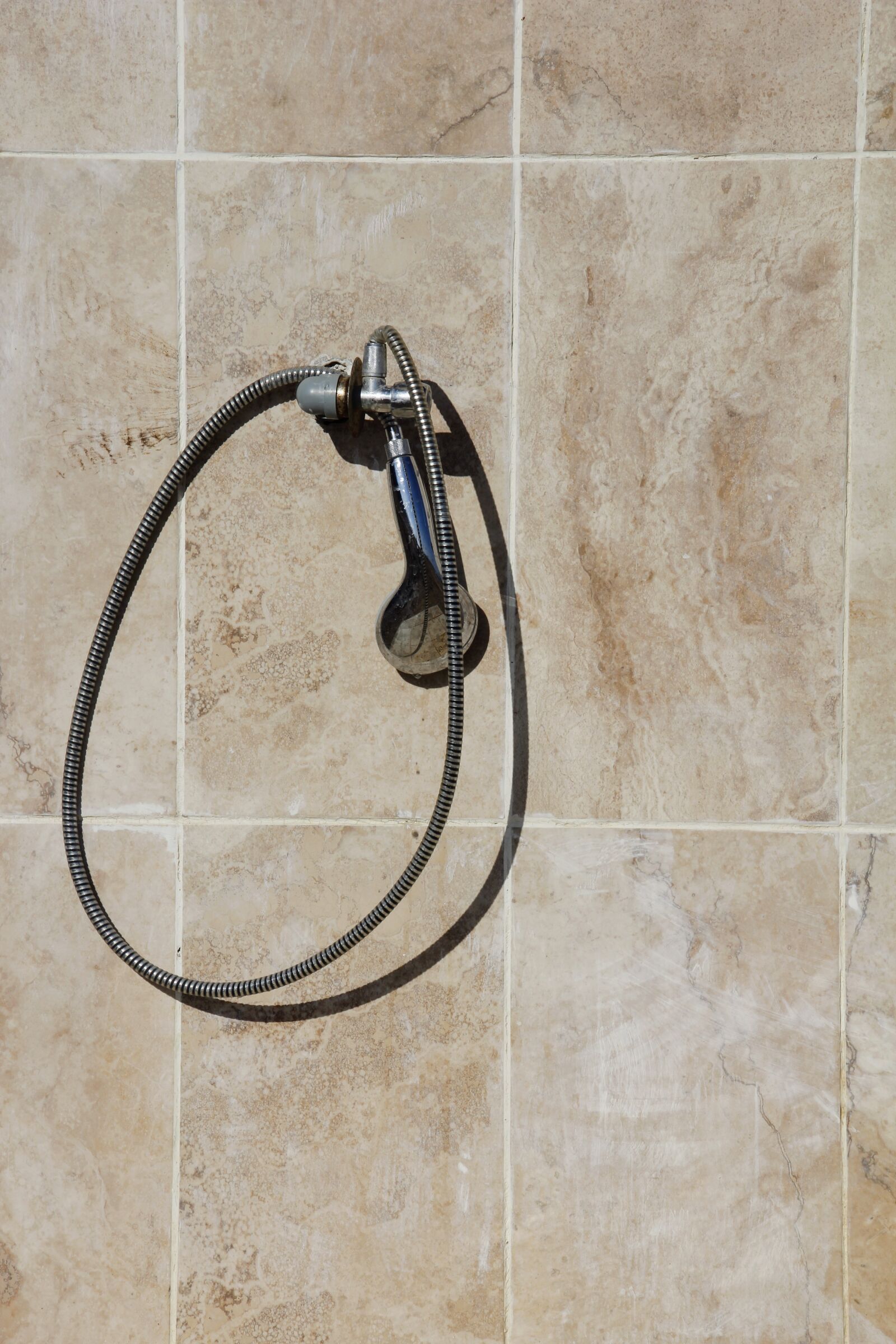 Canon EOS 60D sample photo. Shower, tiles, shower head photography