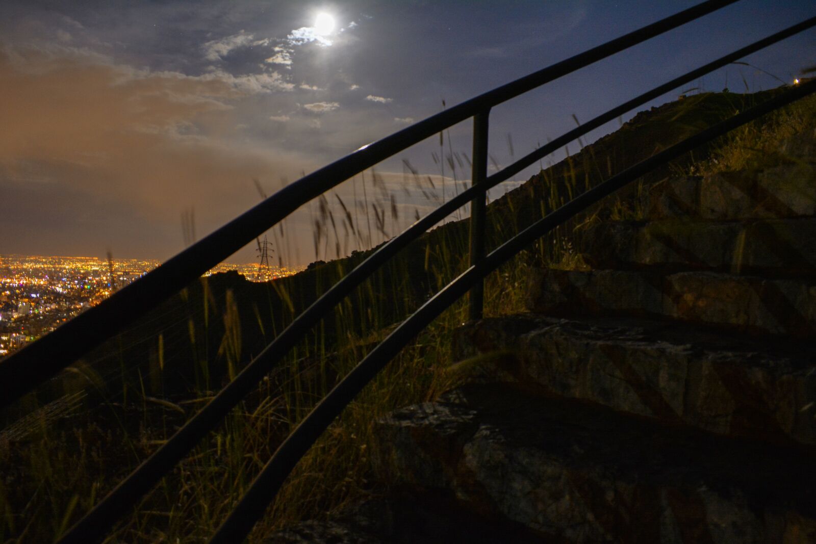 Nikon D5200 sample photo. Night, stone, moon photography