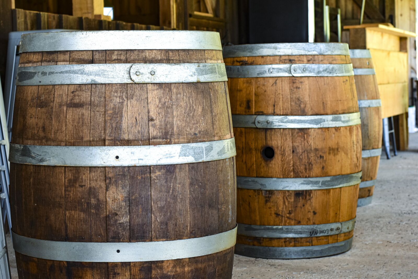 Nikon D7200 sample photo. Barrel, barrels, winery photography
