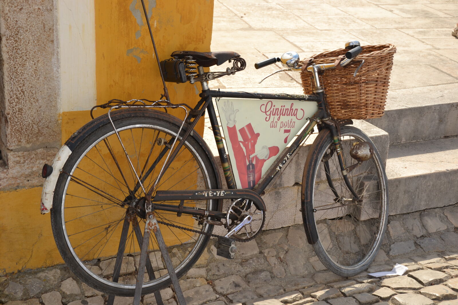 Nikon D3100 sample photo. Bike, sign, board, street photography
