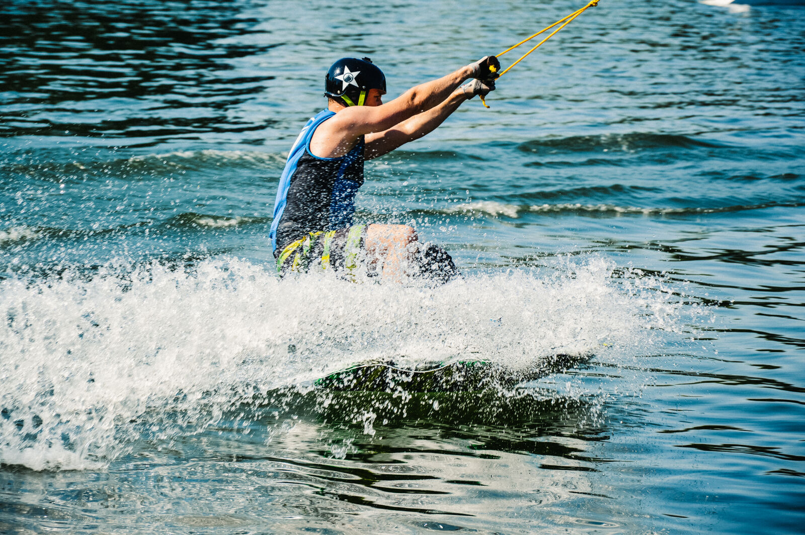 Nikon D3200 sample photo. Wakeboarding, boy, surfing, water photography