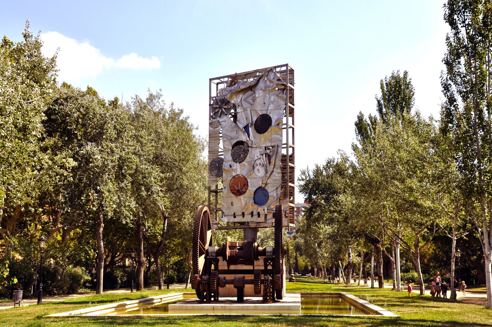 Nikon D90 sample photo. Park, artwork, barcelona photography