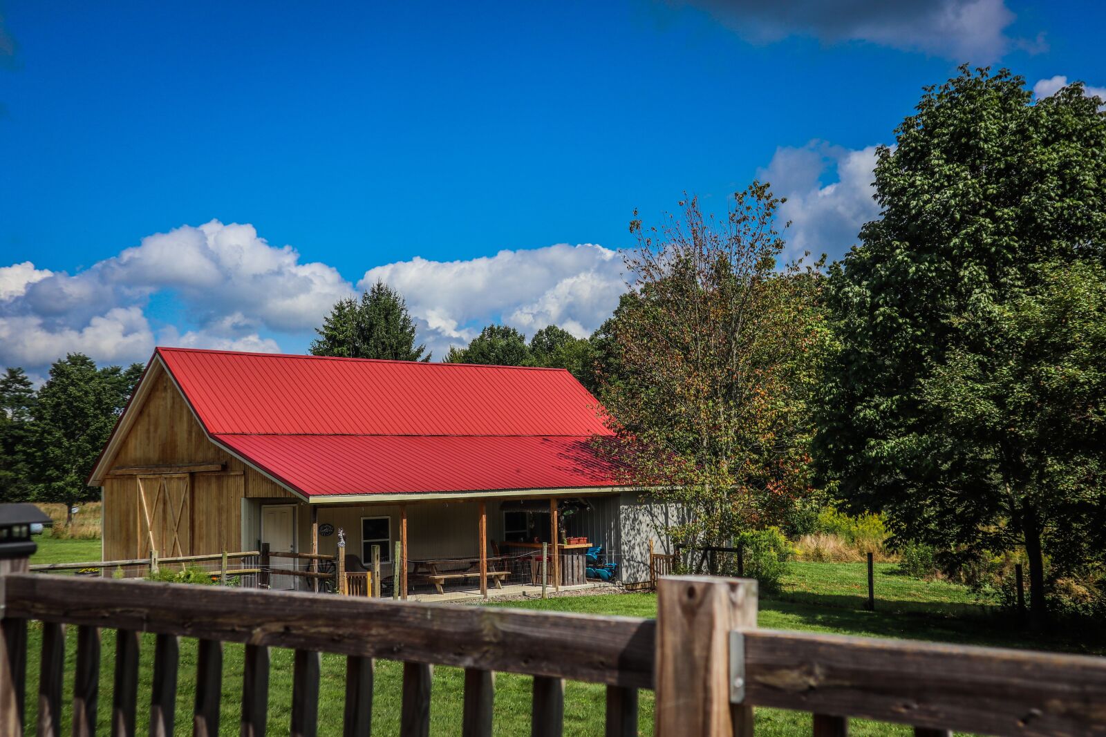 Canon EOS M6 + Canon EF-M 15-45mm F3.5-6.3 IS STM sample photo. Barn, blue, sky photography