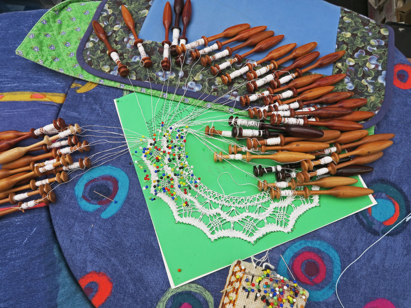 Canon PowerShot G7 X sample photo. Bobbins, cloth, craft, hand photography
