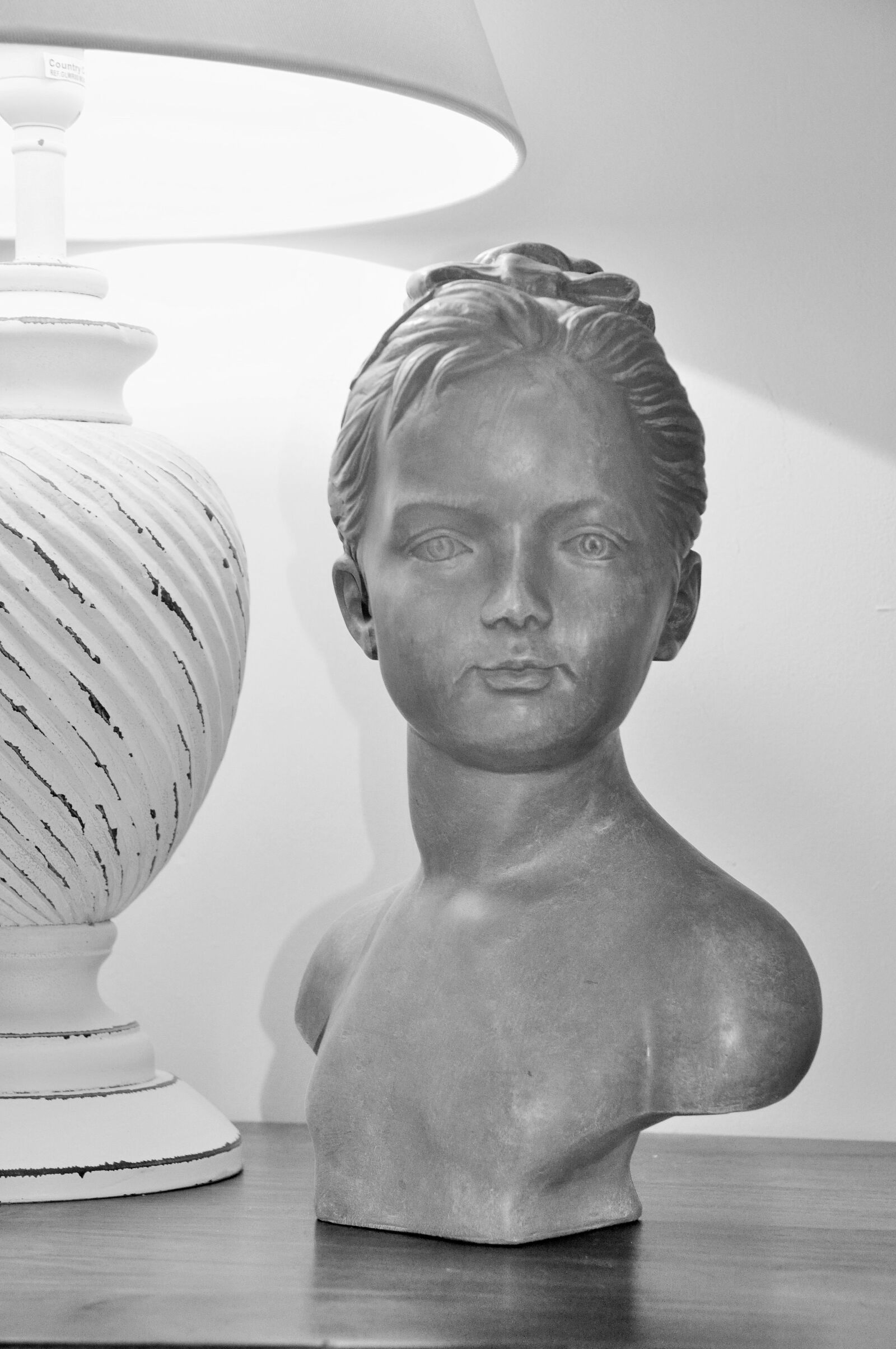 Nikon D90 sample photo. Bust, statue, child photography