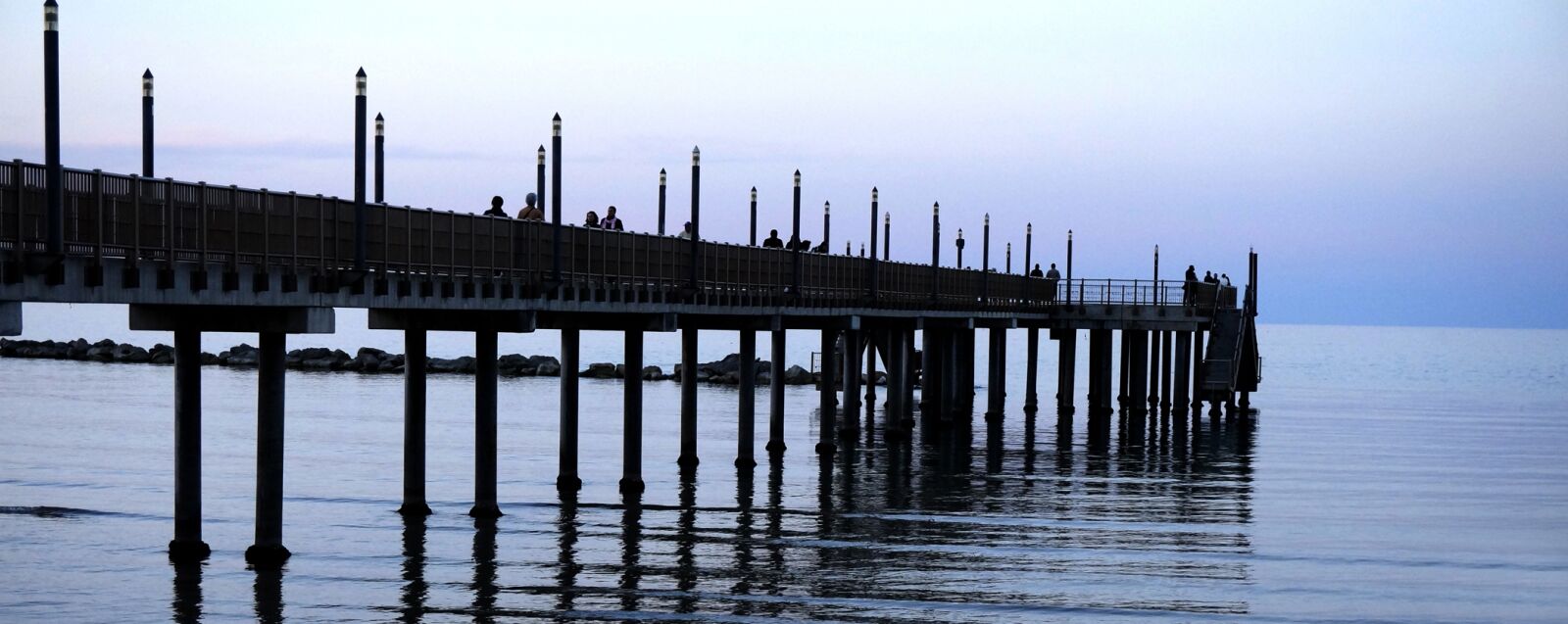 Sony Alpha NEX-3N sample photo. Waters, pier, sunset photography