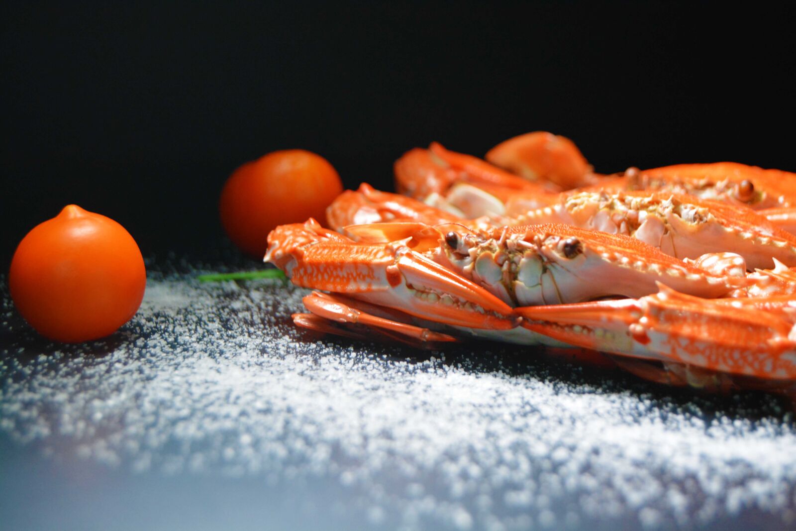 Nikon D5200 sample photo. Frozen blue swimming crabs photography