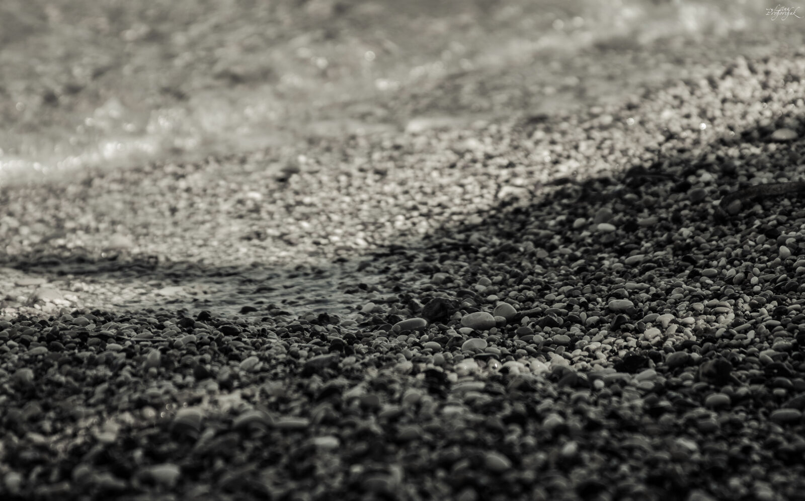 Canon EF 28-135mm F3.5-5.6 IS USM sample photo. Beach, black, and, white photography