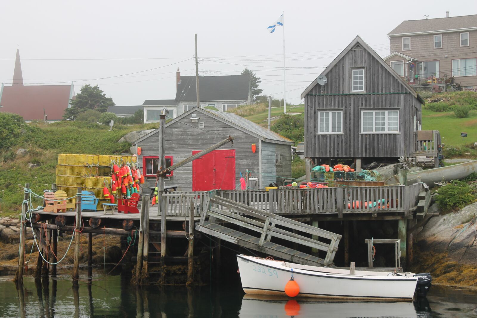 Canon EOS 1100D (EOS Rebel T3 / EOS Kiss X50) sample photo. Peggy's cove, landscape, boat photography
