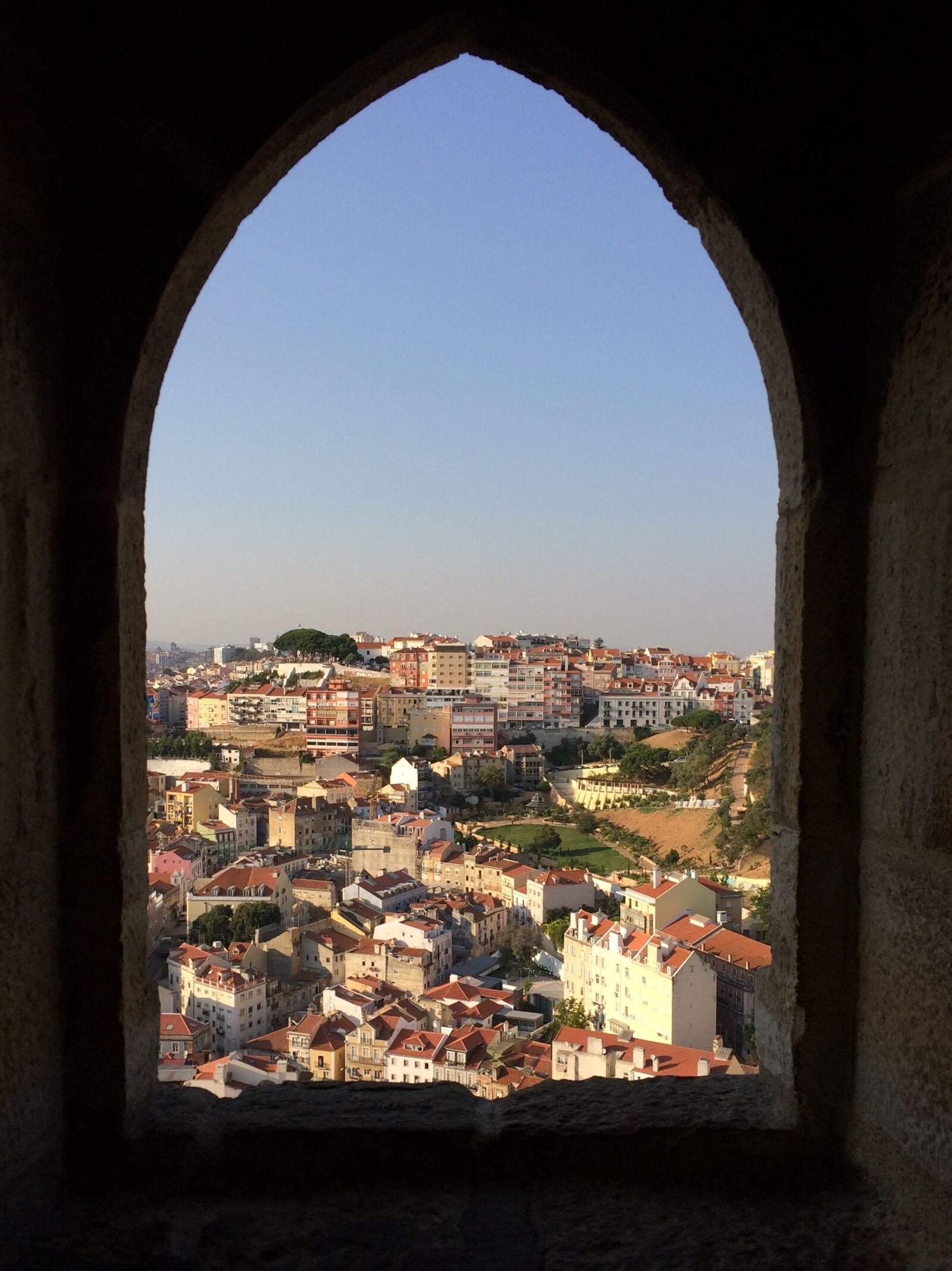 iPhone 5s back camera 4.15mm f/2.2 sample photo. Lisbon, castle, portugal photography