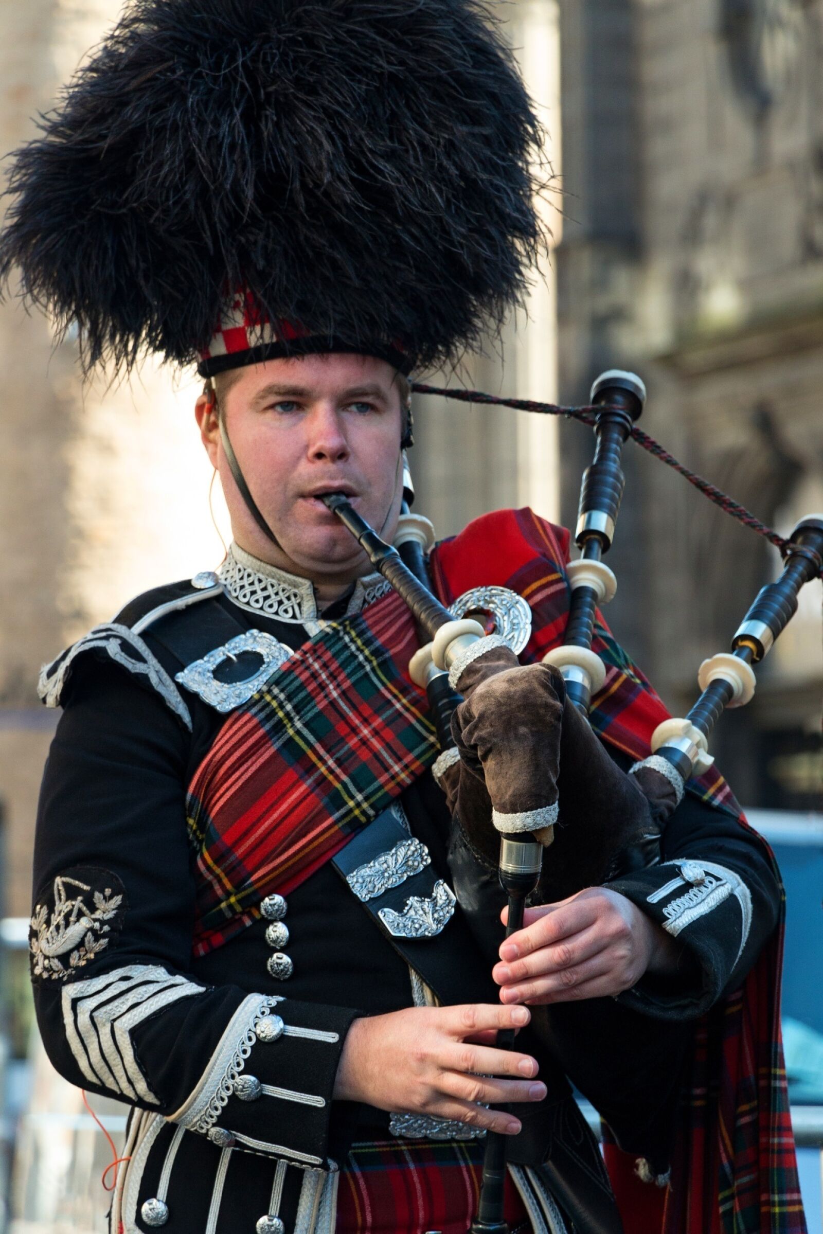 Canon EOS 70D sample photo. Bagpipe, scotland, edinburgh photography