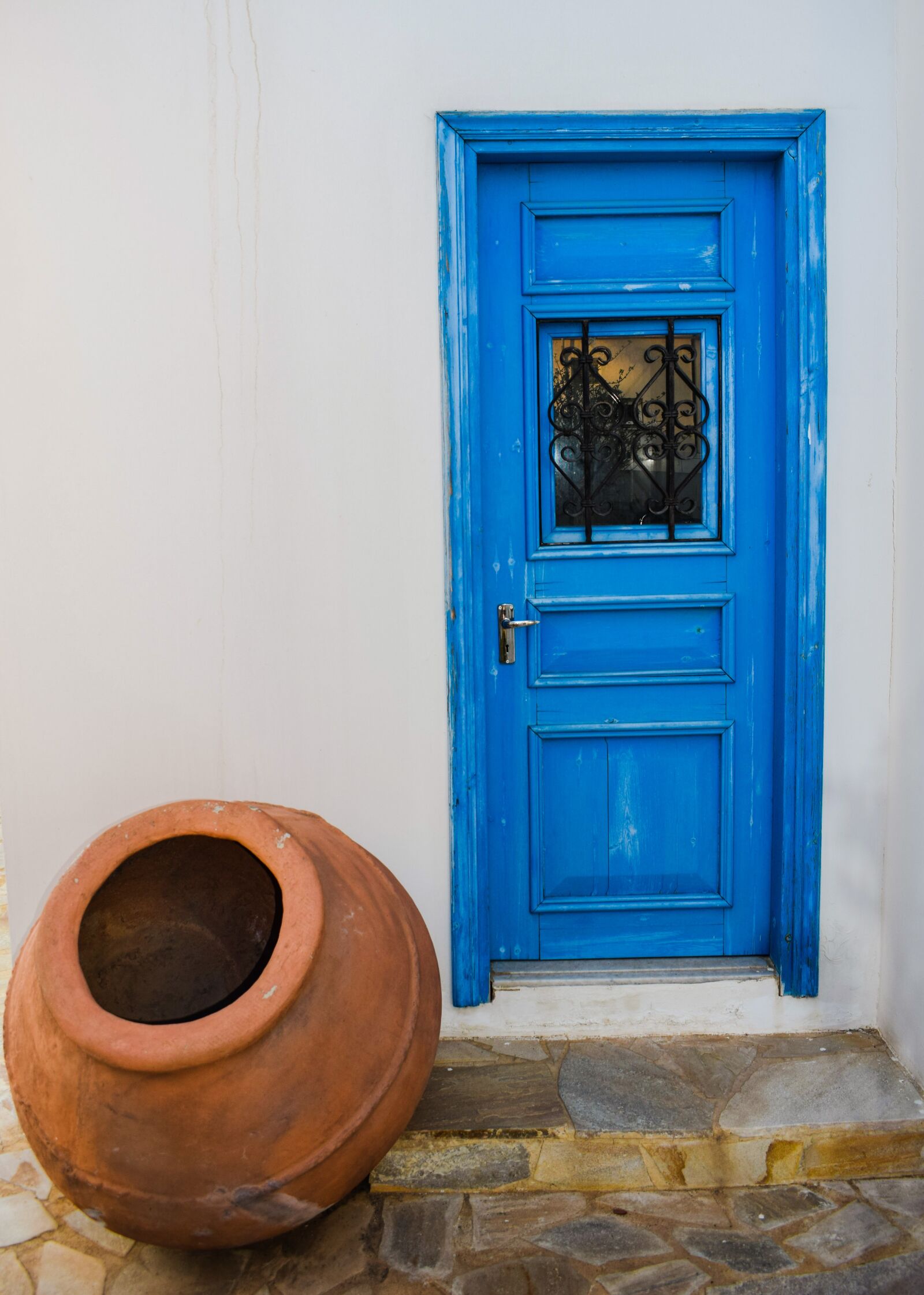 Nikon D3300 sample photo. Door, wooden, blue photography