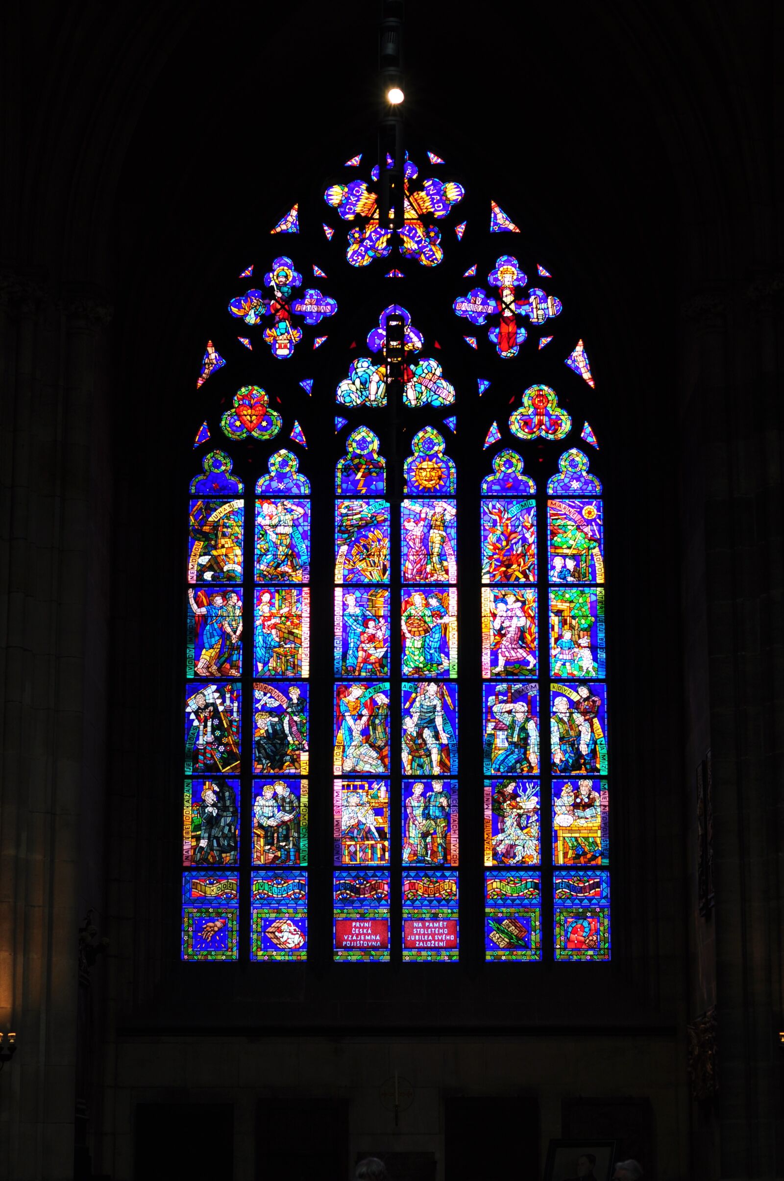 Nikon D90 sample photo. Czech, prague, stained glass photography