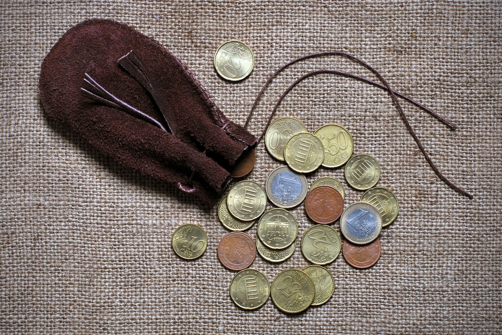 Nikon D60 sample photo. Money, euro, coins photography