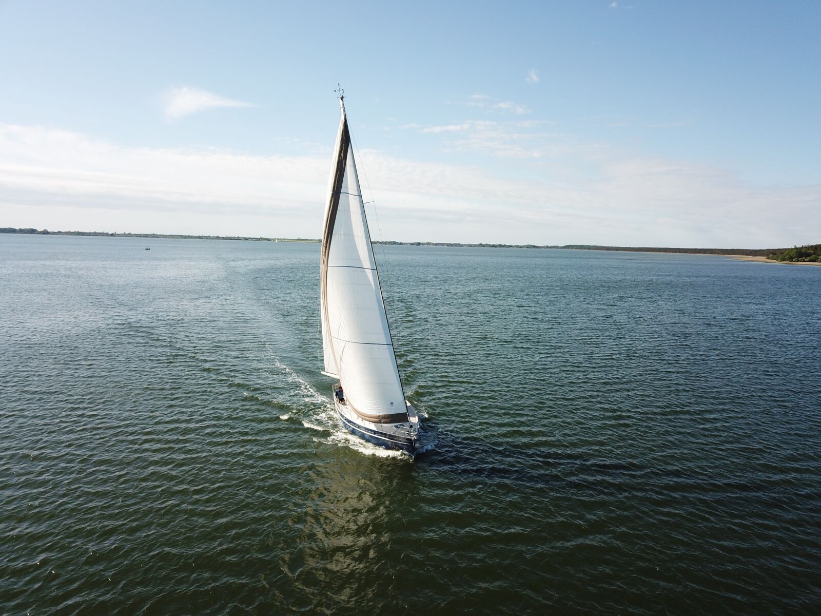 DJI FC220 sample photo. Sailing vessel, sea, wave photography