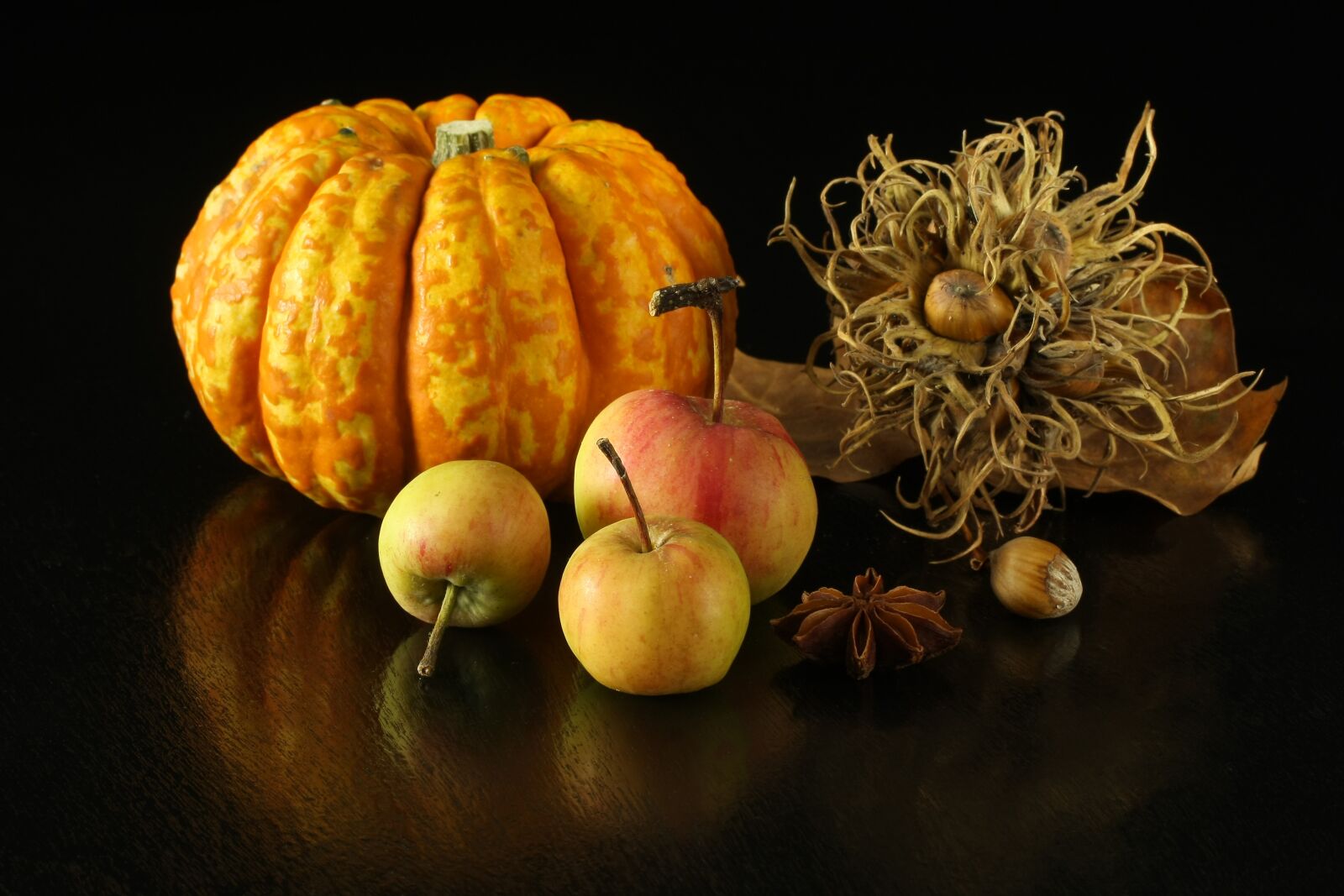 Canon EOS 40D sample photo. Autumn, pumpkin, apples photography