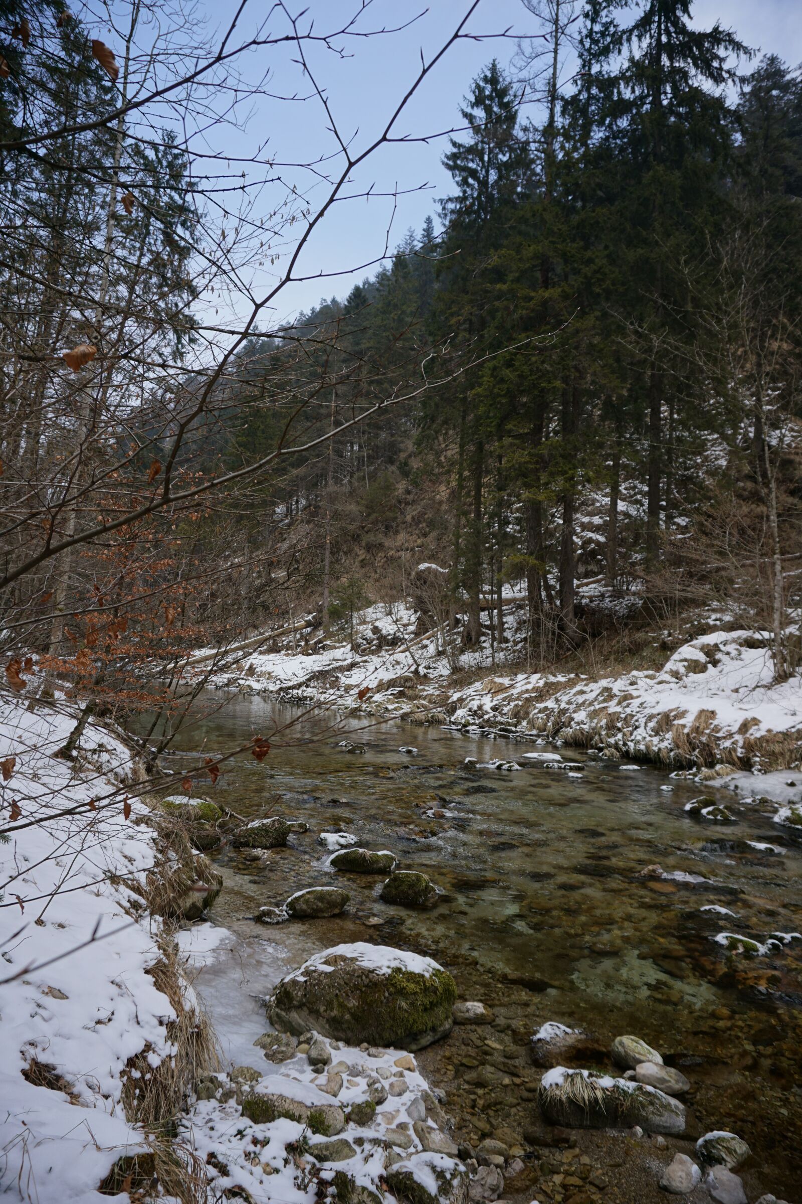 Sony a6000 sample photo. Winter, river, cold photography