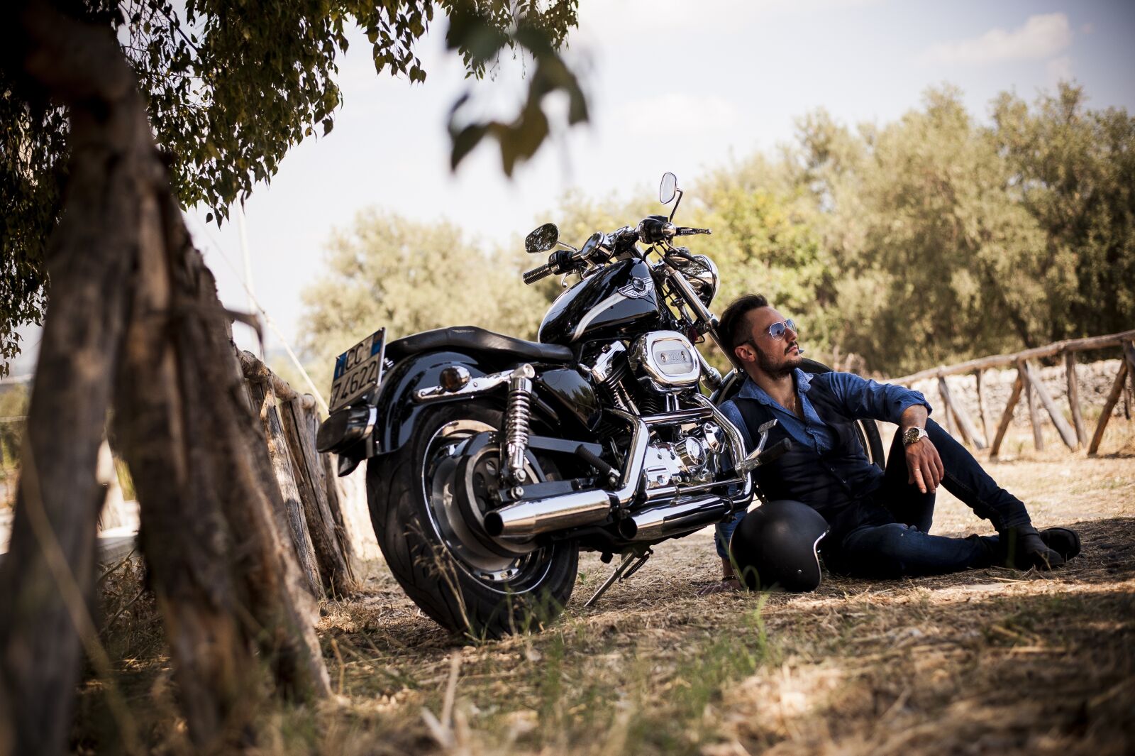 Nikon D700 sample photo. Biker, harley, harley davidson photography
