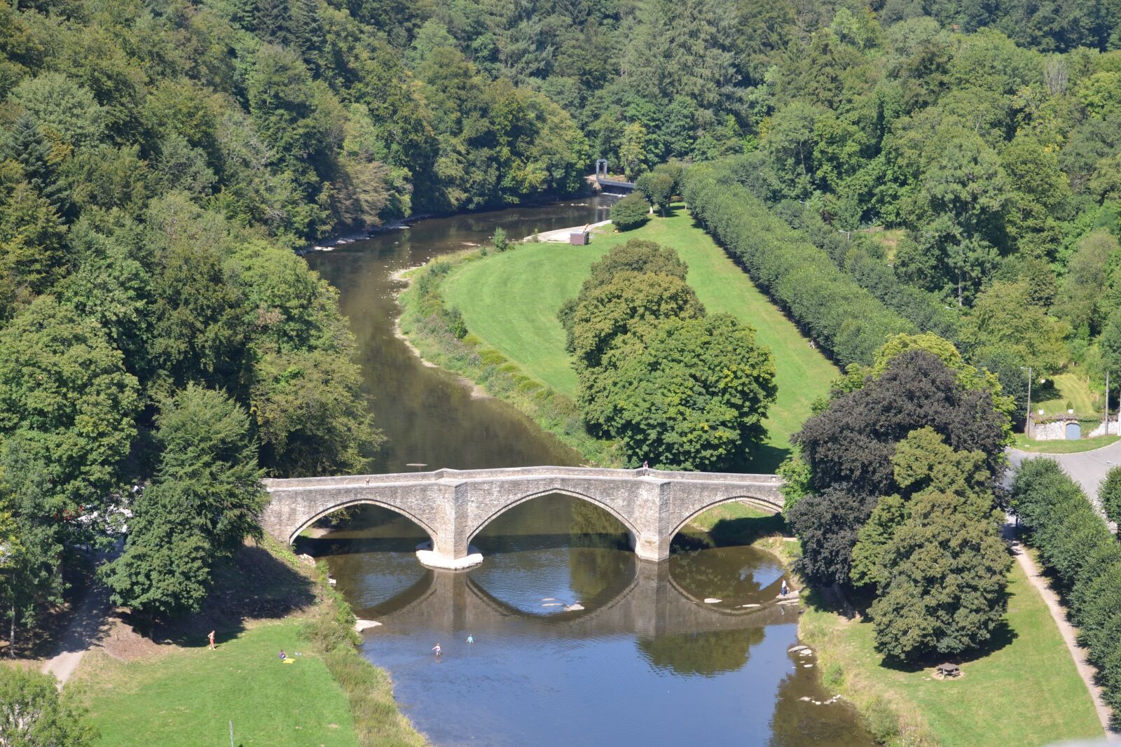 Nikon D3100 sample photo. Semois, ardennes, bridge photography