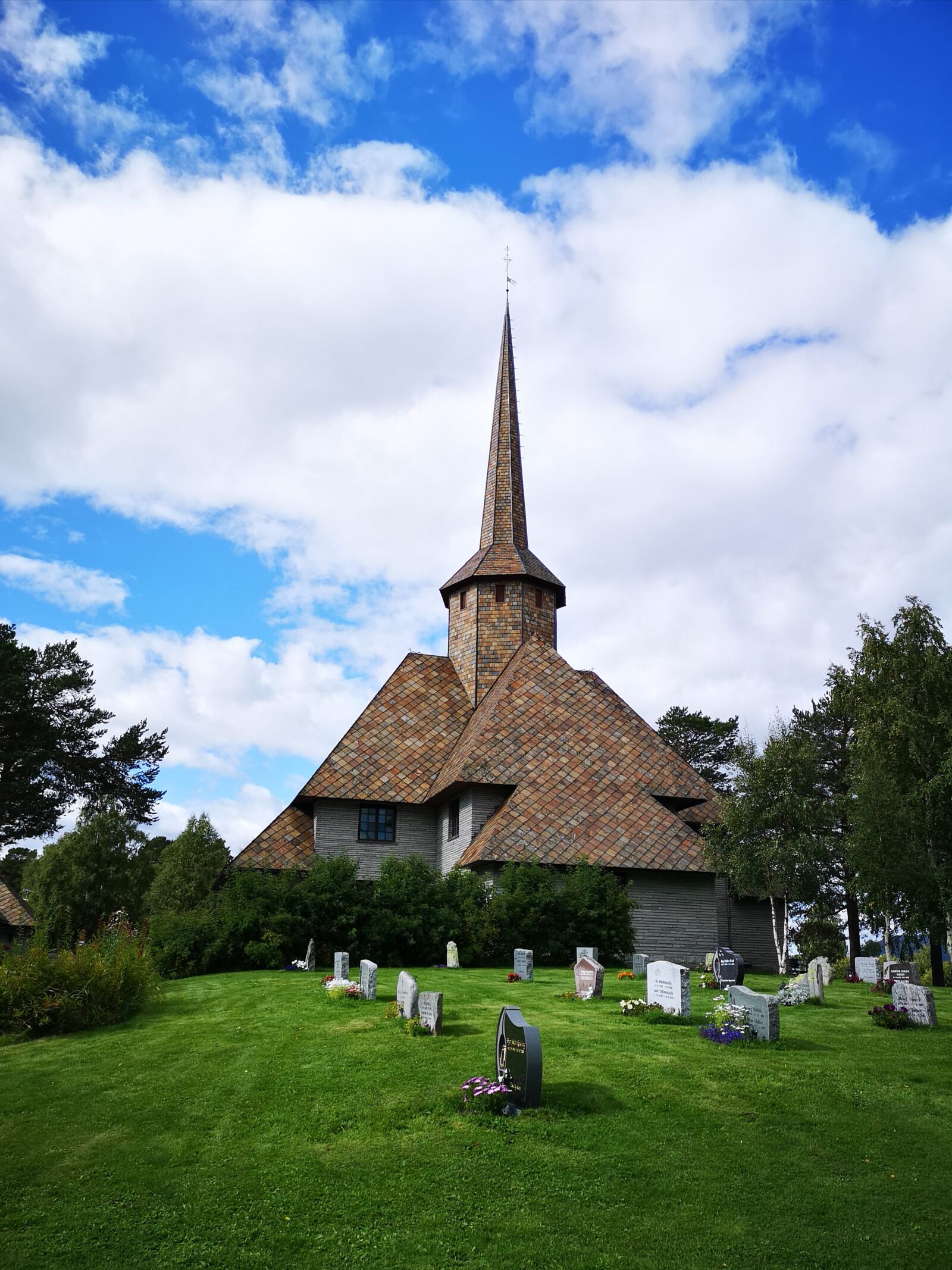 HUAWEI CLT-L29 sample photo. Cemetery, church, nordic photography