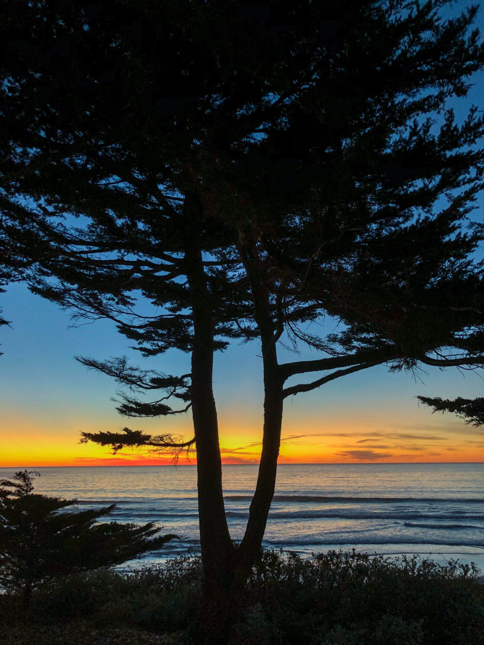 Apple iPhone X sample photo. Sunset, carmel, beach photography