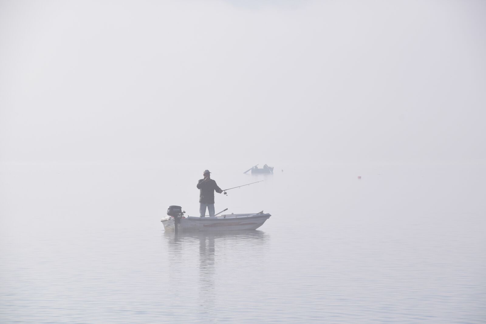 Nikon D5300 sample photo. Lake, fishing, fog photography