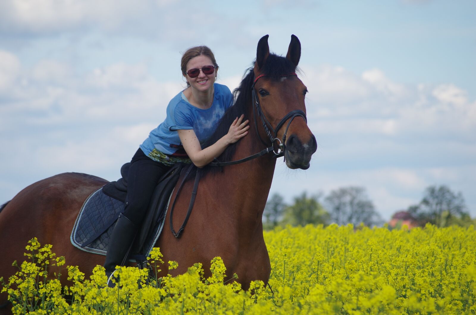 Pentax K-30 sample photo. Friends, horse, reiter photography